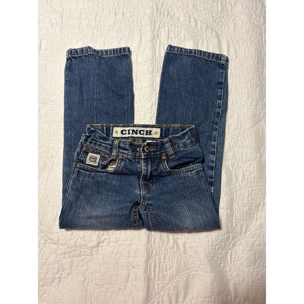 Kids Cinch Brand Blue Denim Jeans Size 5S Western Style